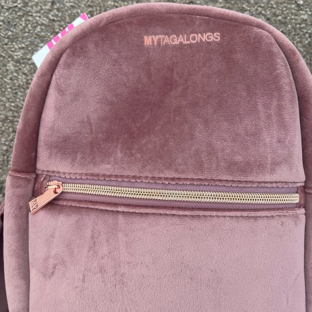 MYTAGALONGS Blush Velvet Backpack
